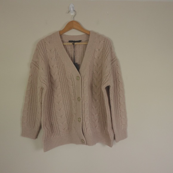Jenni Kayne Sweater Cable Cocoon Cardigan NWT - Picture 3 of 9
